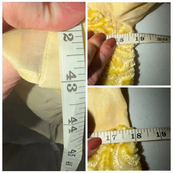 Jil Sander Yellow Embroidered Paisley Kaftan Midi Dress Cotton Sheer IT36 US 2 - Picture 14 of 15